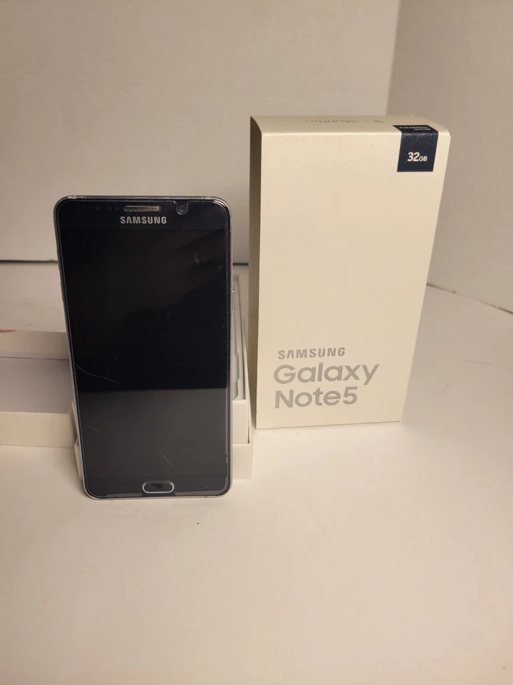 三星 Galaxy Note 5 32GB 黑色 AT&T 不充电 — 第 1/2 张图片
