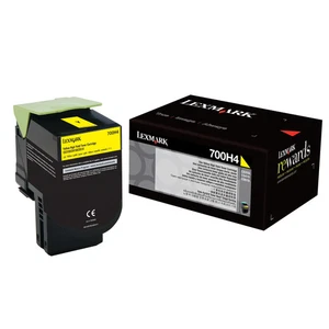 Lexmark 70C0H40 Yellow High Yield Toner Cartridge - Picture 1 of 2