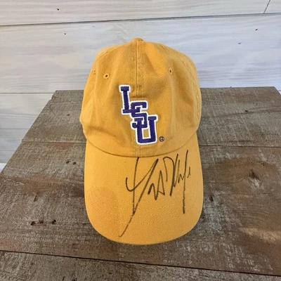 LSU Les Miles亲笔签名帽子金色可调节  — 第 1/4 张图片