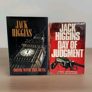 Thriller Adventure Ireland Terrorism President Kennedy Jack Higgins Lot x 2 HCDJ - Imagen 1 de 24