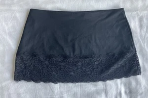Women's Short Shirt Extender Black w Lace 2XL - Picture 1 of 2
