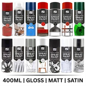 151 Spray Paint All Purpose 400Ml Aerosol Matt Gloss Satin Primer Metal Plastic - Picture 1 of 26