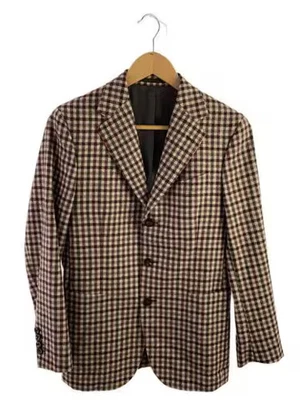 BOGLIOLI/Tailored Jacket/42/Wool/Pink/Check// - Image 1 of 4