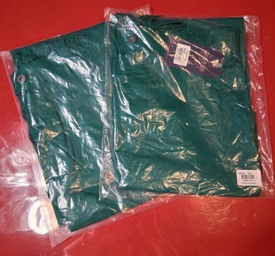 2 Pair Mens S Cherokee Workwear Scrubs Fly Front Modern Pants Hunter Green WW140 - Image 1 of 4