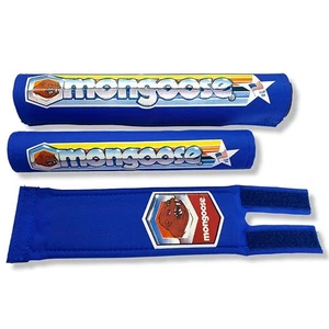 Mongoose Nylon pad set - BLUE 1982-1983 - old school bmx - Picture 1 of 1