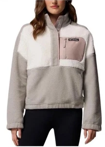 Columbia Lodge Sherpa Pullover in Dove Sea Salt Crushed Clay NWT - Picture 1 of 3