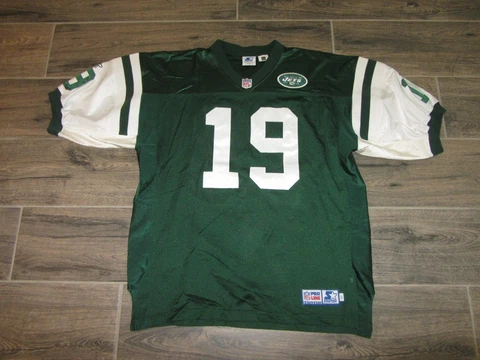 Keyshawn Johnson New York Jets NFL Football Jersey Vintage Starter 52 XL Sewn 19 Cover