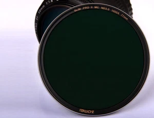 ZOMEI 49/52/77/82mm PROII Slim MC Neutral Density ND3.0 ND1000 10 Stop Filter - Picture 1 of 11