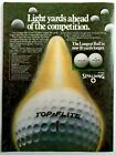 1982 SPALDING Top-Flite & Top-Flite XL Golf Balls Magazine Ad