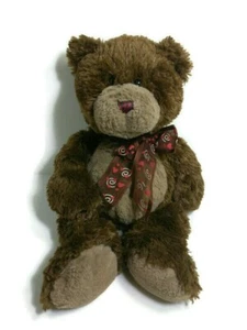 Ganz Valentines Day Chocolate Plush w / Heart Shape Ribbon Bear Rare - Imagen 1 de 10