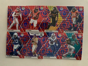 8 CARD 2020 PANINI MOSAIC NFL REACTIVE BLUE PRIZM PARALLELS  - ALL TOP LOADED - Picture 1 of 1