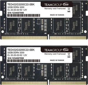 Elite DDR4 64GB Kit (2 X 32GB) 3200Mhz PC4-25600 CL22 (2933Mhz o 2666Mhz) Unbuf - Foto 1 di 7