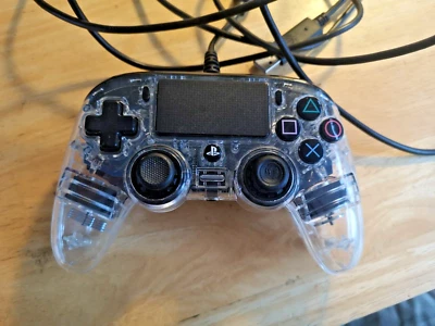 Nacon PS4 Compact Controller Wired In Clear USB - Image 1 of 4