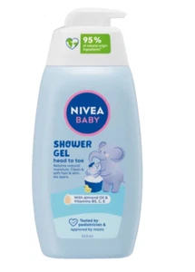 Nivea Baby Gel 2in1 zum Waschen von Körper und Haaren, 500ml - Bild 1 von 6