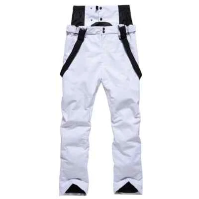 Nuevos Pantalones de Esquí de Invierno Hombres Mujeres Exterior Alta Calidad A Prueba de Viento Impermeable Cálido Foto 1 de 4