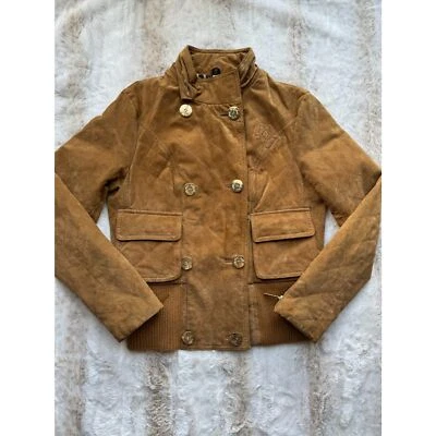 Baby Phat Authentic Leather Women's Y2K Double Breasted Full Zip Hoodless Jacket - Image 1 of 4