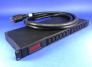 Eaton Rack Mount PDU- DBH 12W IEC320 c13 10' L6-30P AMM 2 X 15A PN: PW105ME1U137 - Picture 1 of 3