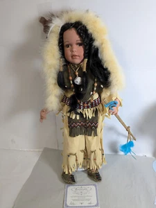 Muñeca niña india porcelana 55cm lim. Authenticity F3 - Imagen 1 de 9