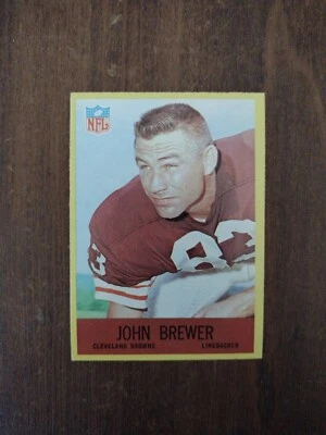1967 Philadelphia 38 John Brewer Cleveland Browns SHARP read  - Image 1 of 3