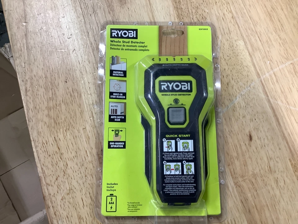 RYOBI ESF5002 Stud Finder Auto Depth Scan Tech Hand-Held Whole Stud - Image 1 of 1