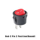 Led Illuminated Round Rocker Switch Red Black White 2/3 Pin 2 Position Kcd11