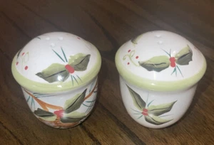 Vintage Set Of Acorn Shaped Christmas/Winter Theme  Salt And Pepper Shakers - Picture 1 of 10