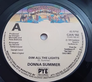 Donna Summer - Dim All The Lights - 1979 Vinyl Single - Picture 1 of 2