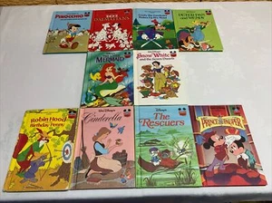 Konvolut 10 Disney Wonderful World of Reading Bücher (Hardcover, Vintage) 1973-1993 - Bild 1 von 12