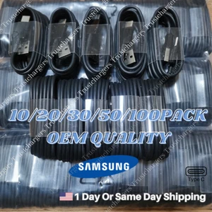 1-100X Wholesale Bulk Type C Charger Cable USB C Fast Charging Cord For Samsung - Picture 1 of 12
