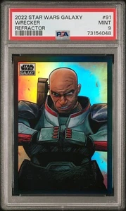 2022 WRECKER Topps Star Wars Galaxy Chrome REFRACTOR #91 PSA 9 MT The Bad Batch - Picture 1 of 2