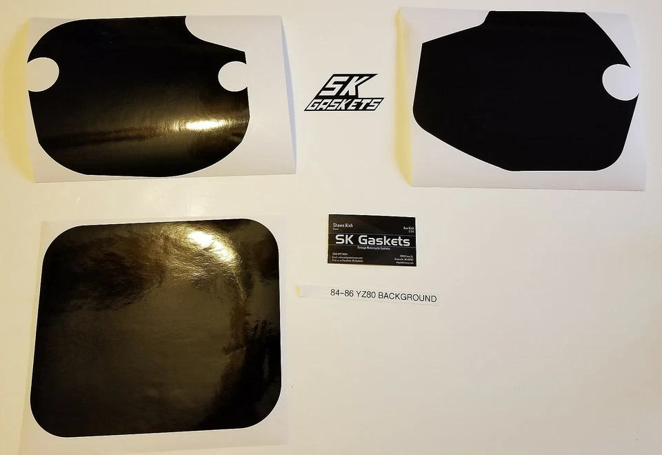 84 85 86 1984 1985 1986 Yamaha YZ80 YZ 80 matrícula fondo calcomanía pegatina Foto 1 de 1