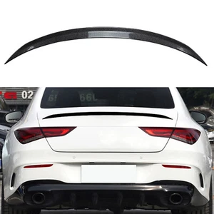 Carbon Fiber Look Rear Spoiler Lip Wing For Benz C118 CLA250 CLA35 AMG 20-24 CO - Picture 1 of 10