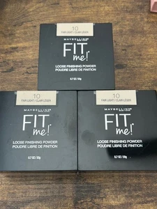 Maybelline New York Fit Me! Loose Finishing Powder- #10 Fair Light - 3 Pack - Picture 1 of 2