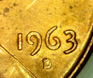 1963-D Variety RPM004 D/D North Lincoln Memorial Cent BU Uncirculated Red - Picture 1 of 6