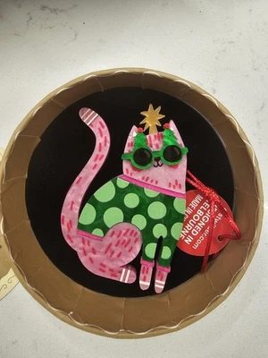 Broche Firstwilder Feline Fab-Yule-Us Natal Gato/Gatinho - ESGOTADO - Novo na Caixa - Imagem 1 de 4