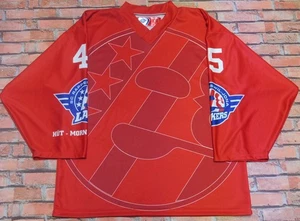 MAGLIA SHIRT TRIKOT ICE HOCKEY GHIACCIO RAPPERSWILL JONA LAKERS n°45 tg. L - Imagen 1 de 2