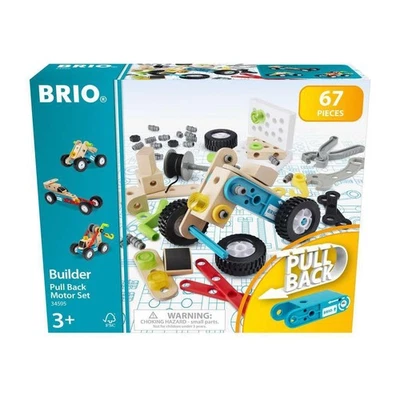 BRIO Builder Pullback Motor Set 34595 - 67 Pieces - Ages 3+ - Image 1 of 4