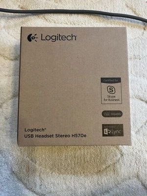 Logitech H570e USB Stereo Headset - Black (Model 981-000574) - Image 1 of 4