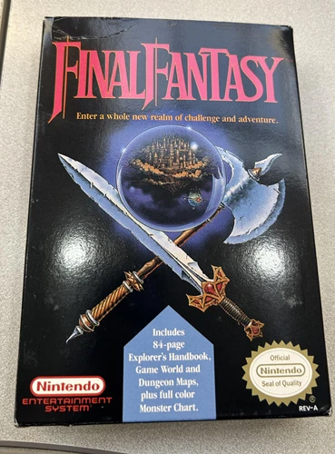 sello ovalado rpg Final Fantasy completo en caja mapas nintendo nes fábrica nr-COMO NUEVO Foto 1 de 2