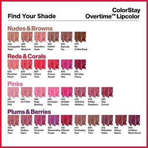 REVLON Liquid Lipstick with Clear Lip Gloss, ColorStay Overtime Lipcolor,... - Picture 1 of 1