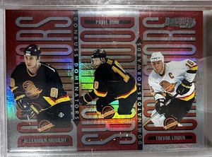1996-97 Donruss Dominators Mogilny, Bure, Linden #7 - 1639/5000 - Picture 1 of 2