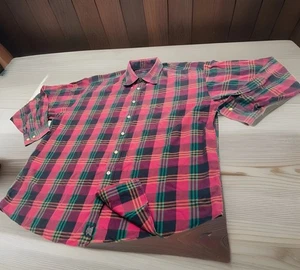 Camicia elegante Burberry uomo XL quadri nova check cotone bottoni vintage made in USA - Foto 1 di 21