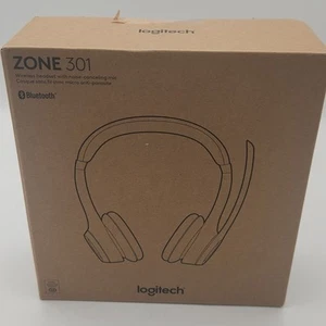 NEW Logitech Zone 301 Wireless Bluetooth Headset w/ Noise-Canceling Mic - Picture 1 of 4