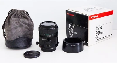Lente Canon TS-E 90 mm f/2,8 inclinación-cambio | Usada, totalmente funcional - Caja/bolsa original Foto 1 de 4