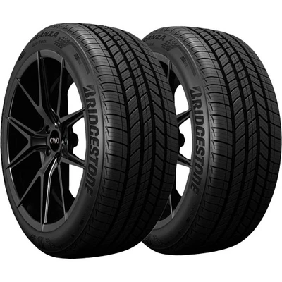 (QTY 2) 225/60R16 Bridgestone Turanza Quiet Track 98H SL Black Wall Tires - Imagem 1 de 4