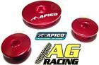 Apico Red Engine Plug Ends Honda CRF 250R 250 R 04-09 CRF 250X 250 X 2004-2011