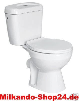 Design  Wc Toilette Stand komplett set Spülkasten aus  KERAMIK mit Wc Sitz 3/6L - Bild 1 von 2