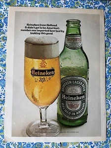 Pubblicità vintage 1978 stampa birra Heineken non è arrivata al #1 solo guardando così bene - Foto 1 di 7