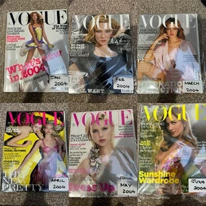 Einzelne 2004 VOGUE UK MODEMAGAZINE HINTERE AUSGABEN brandneu Sammlerstück - Bild 1 von 14