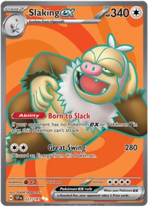 SLAKING EX 227/191 SURGING SPARKS POKEMON (FULL ART ULTRA RARE, NM) - Picture 1 of 1